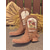 abordables Cowboy et bottes occidentales-Bottes western brodées pour femmes avec franges et pompons – bottes bohème chic pour le travail à la ferme et les sorties décontractées