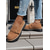 cheap Women's Slip-Ons &amp; Loafers-Women's Beige Suede Lug Sole Loafers – Casual Slip-On Platform Shoes with Gold Buckle for Work, Travel, and Weekend Outfits