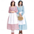 abordables Pionnier / 19ème siècle-250e anniversaire des États-Unis 19ème siècle années 1800 Costume de cosplay Robe Prairie Ensemble bonnet et tablier Fille pionnière Epoque Coloniale Pionnier Guerre d'indépendance américaine Fleuri