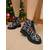 cheap Nightlife Party-Women&#039;s Sequin Lace-Up Ankle Boots - Glitter Combat Style Party Shoes for Nightlife, Clubs, and Holiday Events