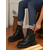 cheap Combat Boots-Women&#039;s Brown Lace-Up Combat Boots with Side Zipper and Chunky Lug Sole – Stylish Outdoor Ankle Boots for Fall, Winter, and Casual Streetwear