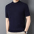 cheap Men's Pullover Sweater-Men's Pullover Sweater Jumper Knit Sweater Ribbed Knit Regular Tops Knitted Plain Crew Neck Fashion Basic Vacation Daily Wear Clothing Apparel Summer Spring Camel Wine S M L