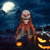 preiswerte Halloween-Halloween hängende Geistergaze leuchtendes Geistergesicht Geisterschädel Horrortrick Requisiten Outdoor-Szene Hof
