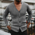 preiswerte Herren Strickjacke-Herren Strickjacke Kurzer Cardigan-Pullover Verkürzter Pullover Gerippt Zopfmuster Stricken Abgeschnitten Gestrickt Basic Einfarbig V Ausschnitt Alltagskleidung Familientreffen Bekleidung Herbst