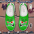 billiga Slip-On vardagsskor-Blåa slip-on-sneakers i ventilerande mesh med roligt tecknat ansiktstryck för män – lätta, avslappnade sportskor för promenader, resor och vardagsbruk