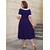 baratos Vestidos-Retro Vintage Anos 50 Rockabilly Meio-dia Um vestido de linha Vestido Flare Tamanho Grande Fantasia Mulheres Férias Reunião de Classe Festas &amp; Noite Adulto Vestido Primavera Verão