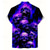 levne Vintage košile-Pánské kostýmové tričko s plameny button-up krátký rukáv temný punk gotický styl prázdniny streetwear léto jaro rozhalena 3D potisk košilové triko fialové oranžové šedé