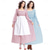 abordables Pionnier / 19ème siècle-250e anniversaire des États-Unis 19ème siècle années 1800 Costume de cosplay Robe Prairie Ensemble bonnet et tablier Fille pionnière Epoque Coloniale Pionnier Guerre d'indépendance américaine Fleuri