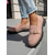 cheap Women's Slip-Ons &amp; Loafers-Women's Beige Suede Lug Sole Loafers – Casual Slip-On Platform Shoes with Gold Buckle for Work, Travel, and Weekend Outfits