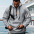 economico felpe con cappuccio da uomo di base-Per uomo Felpa con cappuccio Felpa con cappuccio e zip corta Felpa con cappuccio in pile Nero Bianco Blu marino Cachi Grigio chiaro Con Cappuccio Semplice Tasca Sport &amp; Outdoor Quotidiano Ferie