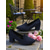 billige Pumps med blokkhæl-Blå damesko med blokkhæl – elegante pumps i imitert semsket skinn til semiformelle sammenkomster, hagefester og søndager i kirken