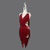 preiswerte Turnierkleid-Latein-Tanzkleid mit Strass-Quaste für Damen, ärmellos, Salsa, Rumba, Bühnentanzkostüme