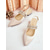 cheap Cocktail-Women&#039;s Pointed Toe Satin Slingback Flats - Rhinestone Strap Elegant Shoes for Cocktail Parties and Evening Events