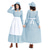 abordables Pionnier / 19ème siècle-250e anniversaire des États-Unis 19ème siècle années 1800 Costume de cosplay Robe Prairie Ensemble bonnet et tablier Fille pionnière Epoque Coloniale Pionnier Guerre d'indépendance américaine Fleuri
