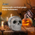 cheap Halloween-Halloween Imitated Human Skull Gas Log for Indoor or Outdoor Fireplaces Ceramic Fireproof Skull Shaped Charcoal for Fire Pit Refractory Fire Pit Skull Log Halloween Decor