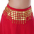 cheap Belly Dancewear-Coins Belly Dance Hip Scarf Belt Belly Dancing Coins Skirts Chain Belt for Bellydance Halloween Costume Accessory