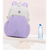 cheap Kids &amp; Teen Backpacks-Girls' Pink and White School Backpack with Cute Cartoon Keychain, Lightweight Waterproof Bookbag with Large Capacity for Elementary and Middle School Students