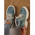 cheap Combat Boots-Women’s Tie-Dye Denim Combat Boots – Chunky Lace-Up Streetwear Ankle Boots for Fall Hiking, Farm Days &amp; Urban Outfits