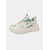 cheap Women&#039;s Sneakers-Women&#039;s Chunky White and Green Sneakers – Breathable Mesh Lace-Up Platform Trainers, Casual Sport Running Shoes for Walking, Travel and Streetwear