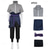 billiga Animekostymer-Cosplay Ninja Sasuke Uchiha Animé Cosplay-kostym Kläder Cosplay-kostymer Halloween Karnival Prestanda Fest Scen Topp Byxor Till Herr Vuxen