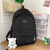 cheap College Backpacks-Men&#039;s Women&#039;s Boys&#039; Backpack School Bag Bookbag Functional Backpack School Backpack Bookbag School Daily Nylon Adjustable Large Capacity Waterproof Zipper Black White Pink