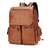 abordables Mochilas Universitarias-Mochila vintage para hombre de piel sintética para portátil con múltiples bolsillos con cremallera, mochila de gran capacidad para la universidad y el trabajo, ideal para viajes, negocios y desplazamientos diarios.