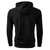 abordables sweats à capuche basiques pour hommes-Homme Sweat à capuche Noir Blanche Gris foncé À capuche Uni Jacquard Cordon de serrage A côtes Quart de zip Sport &amp; Loisir Quotidien Fête Polyester Streetwear Basique Occasionnel Printemps Automne