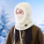 cheap Hats-1pc Women&#039;s Winter Plush Mask Hat - Elastic Face Cover with Drawstring Closure, Lightweight Warm Face Protection for Cycling Skiing Outdoor Sports, Soft Polyester Solid Color Hand Wash Only