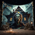 cheap Halloween Wall Tapestries-Halloween Hanging Tapestry Zombie Photograph Backdrop Jack O Lantern Wall Art Large Tapestry Mural Decor Blanket Curtain Home Bedroom Living Room Decoration Death Selfie