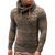 billige genser for menn-Herre Pullover genser Strikket genser Riflet Strikke Vanlige topper Strikket عادي Med hette Mote Grunnleggende Feriereise Dagligdagstøy Klær Høst Vinter Vin Blå S M L