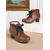 cheap 1950s-Women&#039;s 1900s Victorian-Inspired Burgundy Ankle Boots – Faux Leather Lace-Up Heeled Booties with Ribbon Bow for Daily Wear &amp; Vintage Outfits