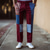 cheap Men&#039;s Printed Dress Pants-Men&#039;s Geometric Color Block Dress Pants Trousers Suit Pants Mid Waist Ethnic Vintage Retro Outdoor Vacation Regular Fit Flat-Front Straight Leg Pants with Pockets Summer Spring Fall 3D Print Wine