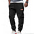 economico pantaloni da jogging-Per uomo Pantaloni da tuta Joggers Pantaloni sportivi Pantaloni Coulisse Tasca Elastico in vita Bandiera Americana Comodità Quotidiano Sport all'Aperto Moda Casual Nero Rosso Micro-elastico
