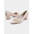 cheap Bridesmaid-Elegant Satin Bridesmaid Shoes with Pearl Flower Detail – Comfortable Block Heel Wedding Shoes for Classic &amp; Romantic Ceremonies