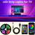 olcso Süllyesztett LED-es lámpák-LED lámpák TV-hez, 5 m-es LED TV háttérvilágítás, 45-75 hüvelykes TV-hez, zeneszinkron LED TV lámpa Bluetooth funkcióval - RGB színváltós fényszalag házimozihoz