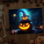 cheap Halloween Wall Tapestries-Halloween LED Canvas Wall Art LED Lighted Up Wall Decor 2AA Battery Operated Lighted Canvas Print LED Light Kitchen Bedroom or Home Decor Waterfall