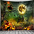 billige halloween veggtepper-Halloween Hengende Tapestry Spøkelseshus Fotografi Bakgrunn Jack O Lantern Veggkunst Stor Tapestry Mural Dekor Teppe Gardin Hjem Soverom Stue Dekorasjon Dødsbilde