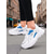 cheap Women&#039;s Sneakers-Women&#039;s Chunky White and Green Sneakers – Breathable Mesh Lace-Up Platform Trainers, Casual Sport Running Shoes for Walking, Travel and Streetwear