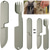cheap Cooking Utensils-2 in 1 Camping Eating Utensils Set, Reusable Magnetic Camping Utensils Set, Portable Cutlery Backpacking Gear, Compact Spoon-Fork-Knife Cutlery Travel Utensils for Lunch Hiking Outdoor Survival