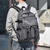 cheap College Backpacks-Men’s Large Capacity Gray School Backpack with Multi-Pockets, Durable Waterproof Nylon Travel and Laptop Bag for College, Work, and Outdoor Use