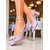 cheap Block Heels-Women&#039;s Lavender Slingback Heels with Pearl Bow - Satin Textured 1950s Vintage Style Low Block Pumps for Weddings, Garden Parties, and Spring Outfits