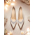 abordables Pompes Classiques-Escarpins blancs élégants à talons aiguilles pour la mariée – chaussures de mariage à bout pointu ornées de cristaux