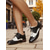 preiswerte Damenschnürschuhe-Damen-Oxford-Schuhe mit Flügelkappe in Schwarz und Weiß – Schnürschuhe aus Leder im Brogue-Stil der 1950er Jahre fürs Büro, Freizeitausflüge und Mode im Retro-Stil