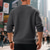 voordelige Basis Sweatshirts-Voor heren Sweatshirt Zwart Wit Leger Groen Khaki Donkergrijs Strakke ronde hals Effen Jacquard Geribd Met Textuur Brei-textuur Sport &amp; Outdoor Dagelijks Feestdagen Polyester Streetwear Basic Casual