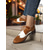 preiswerte Damenschnürschuhe-Damen-Oxford-Schuhe mit Flügelkappe in Schwarz und Weiß – Schnürschuhe aus Leder im Brogue-Stil der 1950er Jahre fürs Büro, Freizeitausflüge und Mode im Retro-Stil