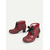 cheap 1950s-Women&#039;s 1900s Victorian-Inspired Burgundy Ankle Boots – Faux Leather Lace-Up Heeled Booties with Ribbon Bow for Daily Wear &amp; Vintage Outfits