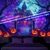 cheap Halloween Wall Tapestries-Halloween Blacklight Tapestry Skeleton Haunted House UV Reactive Glow in the Dark Forest Trippy Mountain Misty Graveyard Ghost Hanging Tapestry Wall Art Mural for Living Room Bedroom