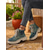 cheap Combat Boots-Women’s Tie-Dye Denim Combat Boots – Chunky Lace-Up Streetwear Ankle Boots for Fall Hiking, Farm Days &amp; Urban Outfits