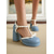 cheap 1950s-Women&#039;s Blue and White T-Strap High Heels with Bow Detail -1960s Vintage Style,Comfortable Platform Pumps for Casual, Daytime Wear and Retro Outfits.
