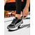 abordables Baskets femme-Baskets de course épaisses noires et grises pour femmes – Baskets à lacets en mesh respirant, chaussures de marche sportives décontractées pour la salle de sport, les voyages et le quotidien